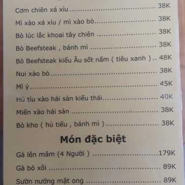 Thực đơn- Wed Coffee