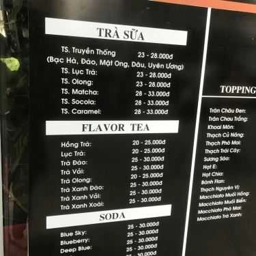 Thực đơn- Cafe Wednesday Tea