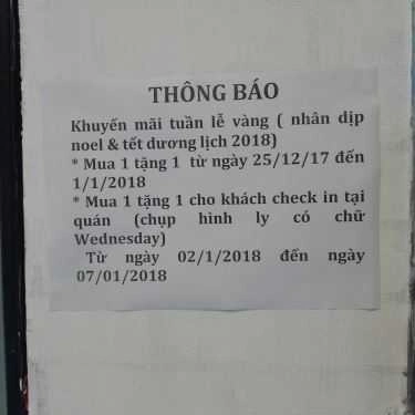 Tổng hợp- Cafe Wednesday Tea