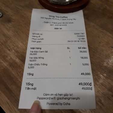 Tổng hợp- Wing Tea Coffee