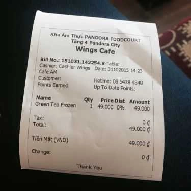 Tổng hợp- Wings Cafe - Pandora City