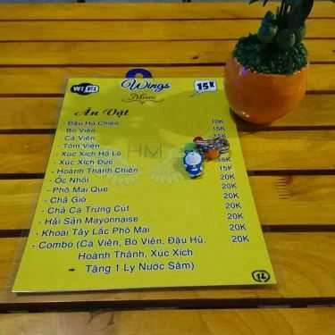 Thực đơn- Cafe Wings - Trà Sữa, Xiên Que & Ăn Vặt