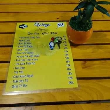 Thực đơn- Cafe Wings - Trà Sữa, Xiên Que & Ăn Vặt