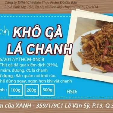Tổng hợp- Shop online Xanh Food Shop - Lạp Xưởng & Khô Gà Lá Chanh