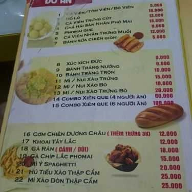 Thực đơn- Cafe Xí Ngầu - Trà Sữa & Kem Cuộn