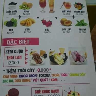 Thực đơn- Cafe Xí Ngầu - Trà Sữa & Kem Cuộn