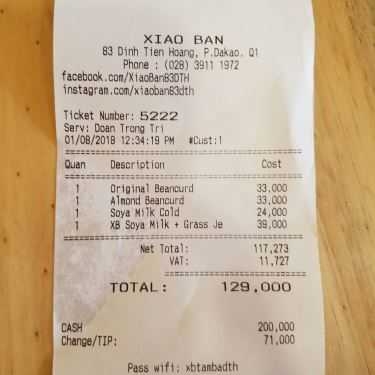 Tổng hợp- Cafe XiaoBan Soya Singapore - Đinh Tiên Hoàng