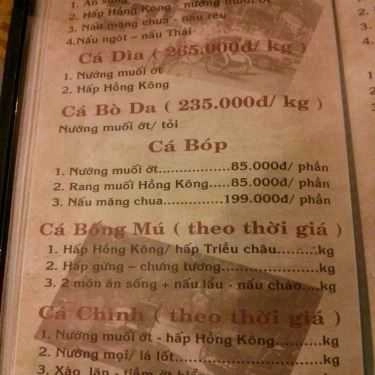 Thực đơn- Xích Lô Quán - Beer Club