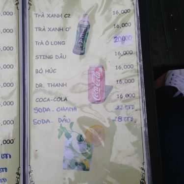 Thực đơn- Xưa Cafe - Hoa Mai