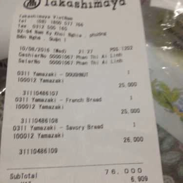 Tổng hợp- Tiệm Bánh Yamazaki Bakery - TTTM Takashimaya