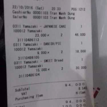 Tổng hợp- Tiệm Bánh Yamazaki Bakery - TTTM Takashimaya