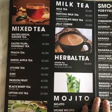 Thực đơn- YK Coffee - Nguyễn Thị Minh Khai