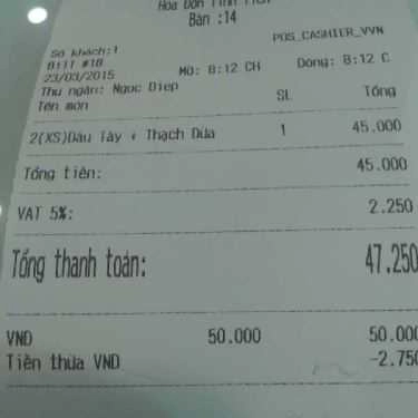Tổng hợp- Cafe Yogen Fruz - VinCom Thủ Đức