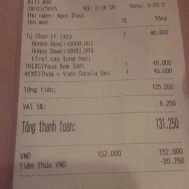 Tổng hợp- Cafe Yogen Fruz - VinCom Thủ Đức