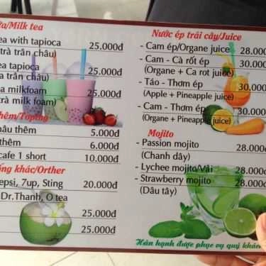 Thực đơn- Yorn Coffee