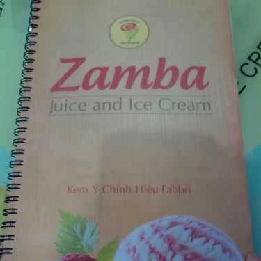 Thực đơn- Cafe Zamba Juice And Ice Cream - Thống Nhất