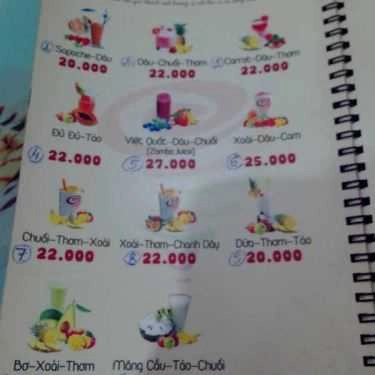 Thực đơn- Cafe Zamba Juice And Ice Cream - Thống Nhất
