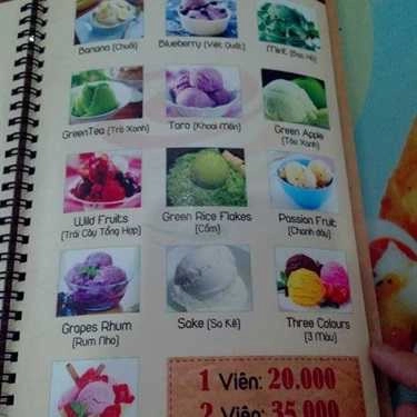 Thực đơn- Cafe Zamba Juice And Ice Cream - Thống Nhất