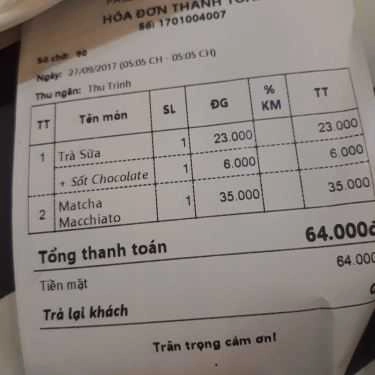 Thực đơn- Cafe ZEN Tea - Võ Văn Ngân