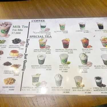 Thực đơn- Cafe ZEN Tea - Ngô Đức Kế