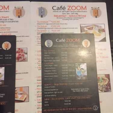 Thực đơn- Zoom Cafe