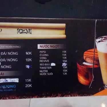 Thực đơn- Zulia Coffee - Quang Trung