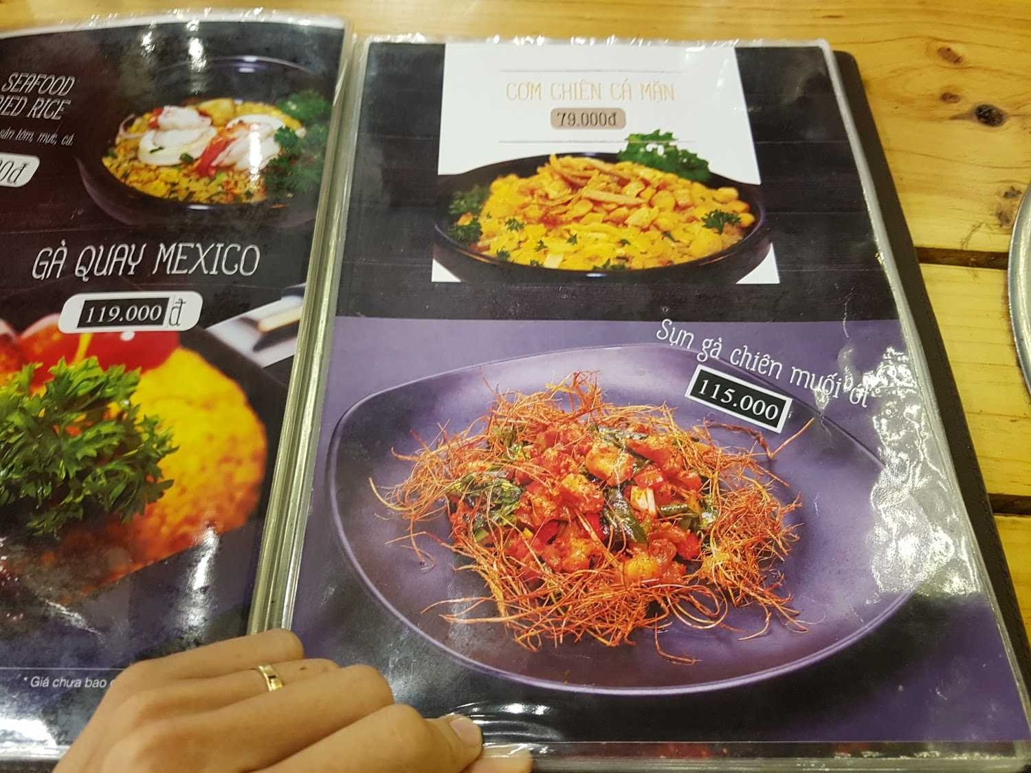 Thực đơn- Quán Ăn Quán Nướng Bò Cười - Nướng & Lẩu