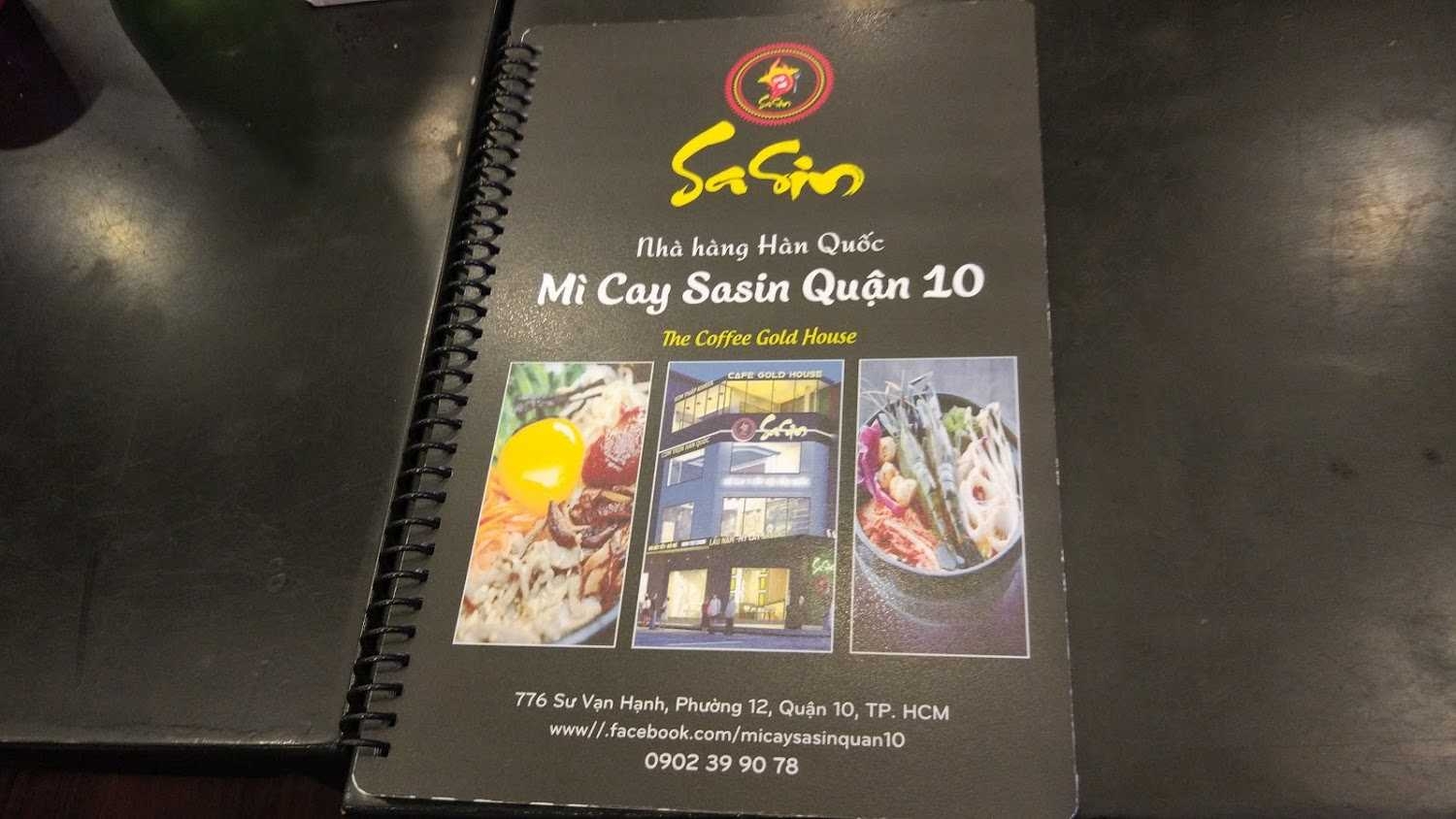 Thực đơn- Quán Ăn SaSin - Mì Cay 7 Cấp Độ Hàn Quốc - Sư Vạn Hạnh