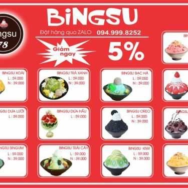 Thực đơn- Quán Ăn Bingsu 78