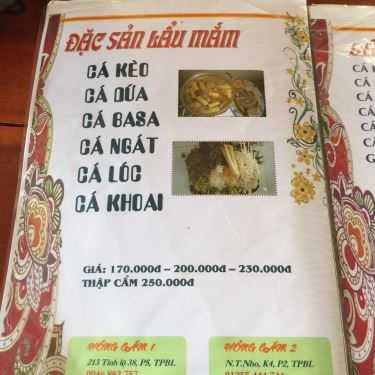 Thực đơn- Quán Ăn Lẩu Mắm Hồng Gấm 2