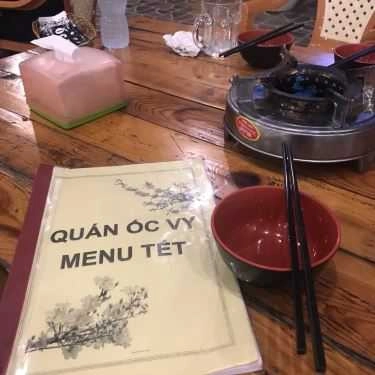 Thực đơn- Quán Ăn Ốc Vy - Ninh Bình