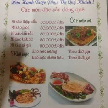 Thực đơn- Quán Ăn Quán 68 - Tỉnh Lộ 2