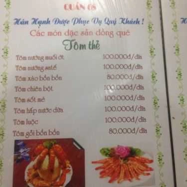Thực đơn- Quán Ăn Quán 68 - Tỉnh Lộ 2