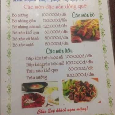 Thực đơn- Quán Ăn Quán 68 - Tỉnh Lộ 2