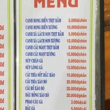 Thực đơn- Quán Ăn Quán A Chen - Cơm Chiên