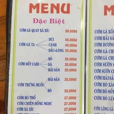 Thực đơn- Quán Ăn Quán A Chen - Cơm Chiên