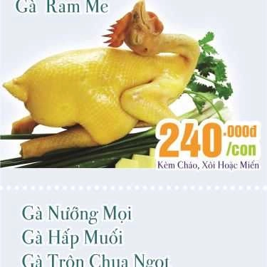Thực đơn- Quán Ăn Mỹ Cảnh - Quán Gà Tươi