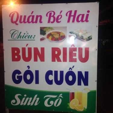 Tổng hợp- Quán Ăn Bún Riêu Bé Hai
