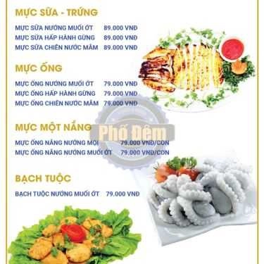 Thực đơn- Nhà Hàng Phố Đêm - Food & Beer