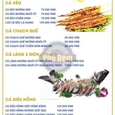 Thực đơn- Nhà Hàng Phố Đêm - Food & Beer