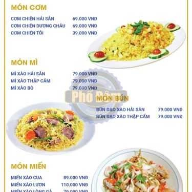 Thực đơn- Nhà Hàng Phố Đêm - Food & Beer