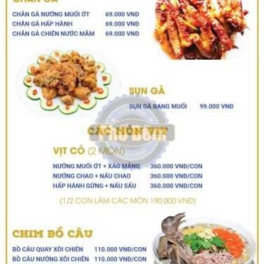 Thực đơn- Nhà Hàng Phố Đêm - Food & Beer