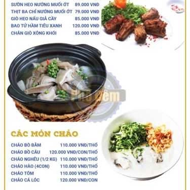 Thực đơn- Nhà Hàng Phố Đêm - Food & Beer