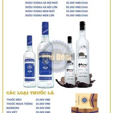 Thực đơn- Nhà Hàng Phố Đêm - Food & Beer