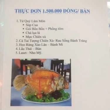 Thực đơn- Thuận Hải - Nhà Hàng Tiệc Cưới