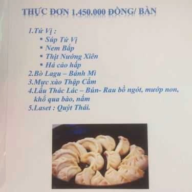 Thực đơn- Thuận Hải - Nhà Hàng Tiệc Cưới