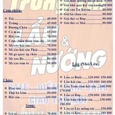 Thực đơn- Quán Nhậu Ẩm Thực Quán Trung Tín - Hải Sản Tươi Sống