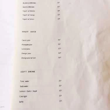 Thực đơn- Atelier Bistro & Cafe