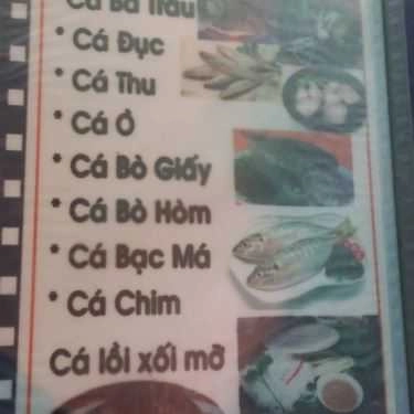 Thực đơn- Quán Ăn Bé Hiếu - Quán Hải Sản - Nguyễn Tất Thành