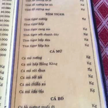 Thực đơn- Bờ Kè 79 - Nhà Hàng Hải Sản